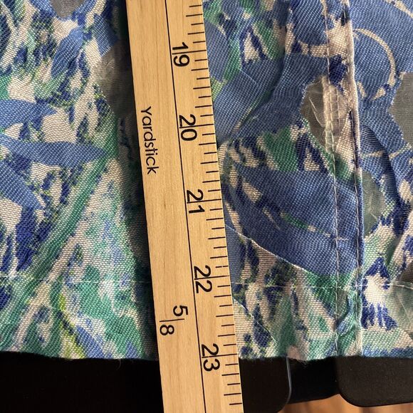 Ruby Rd. Women’s Jacket Size 12 Button Up Lightweight Blue Green Floral Print - Picture 7 of 12